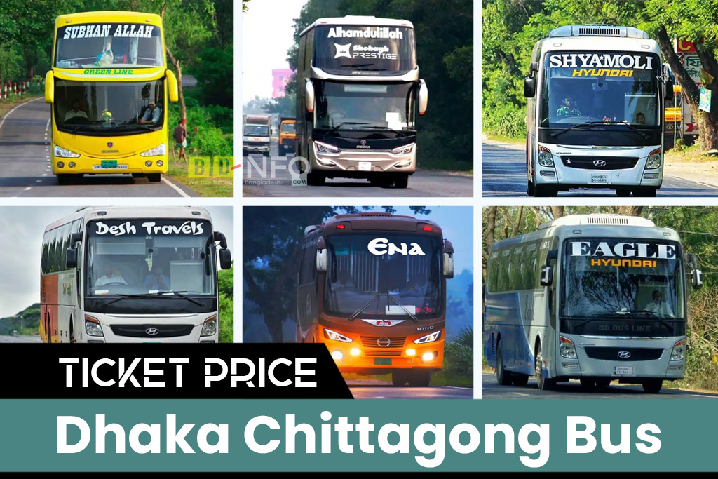 Dhaka To Chittagong Bus Ticket Price