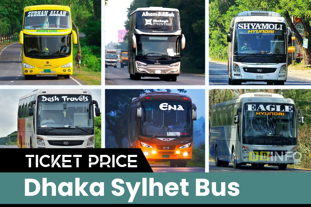 Dhaka To Sylhet Bus Ticket Price