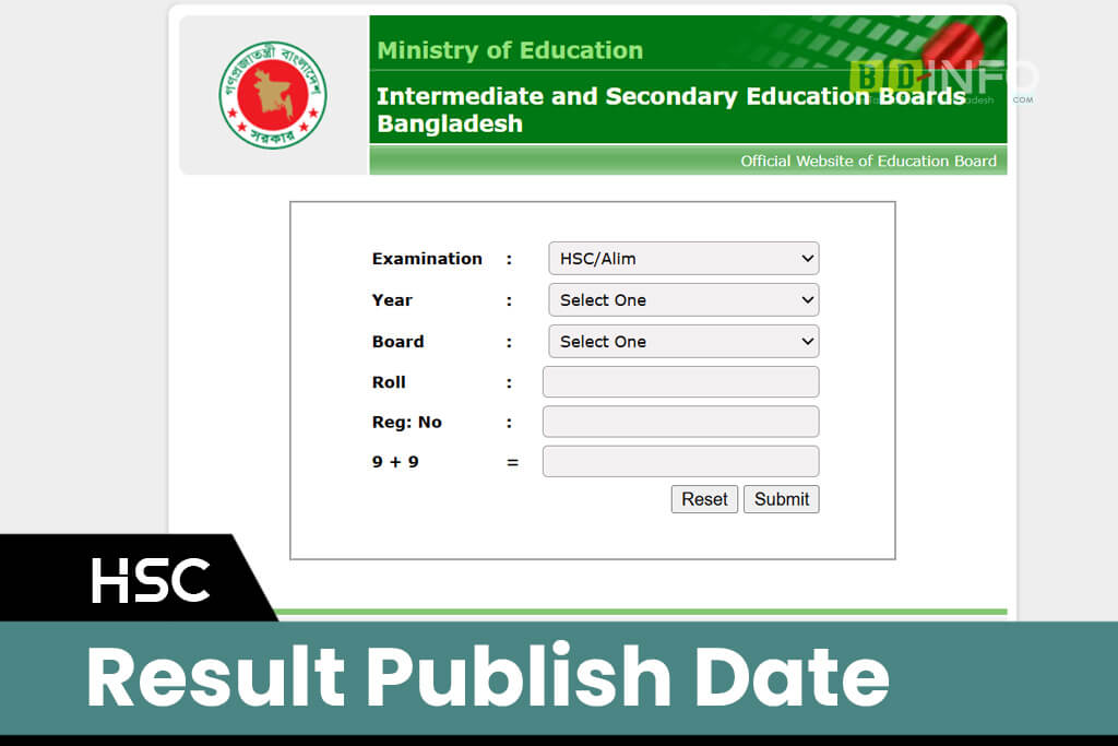 HSC Result Publish Date 2025